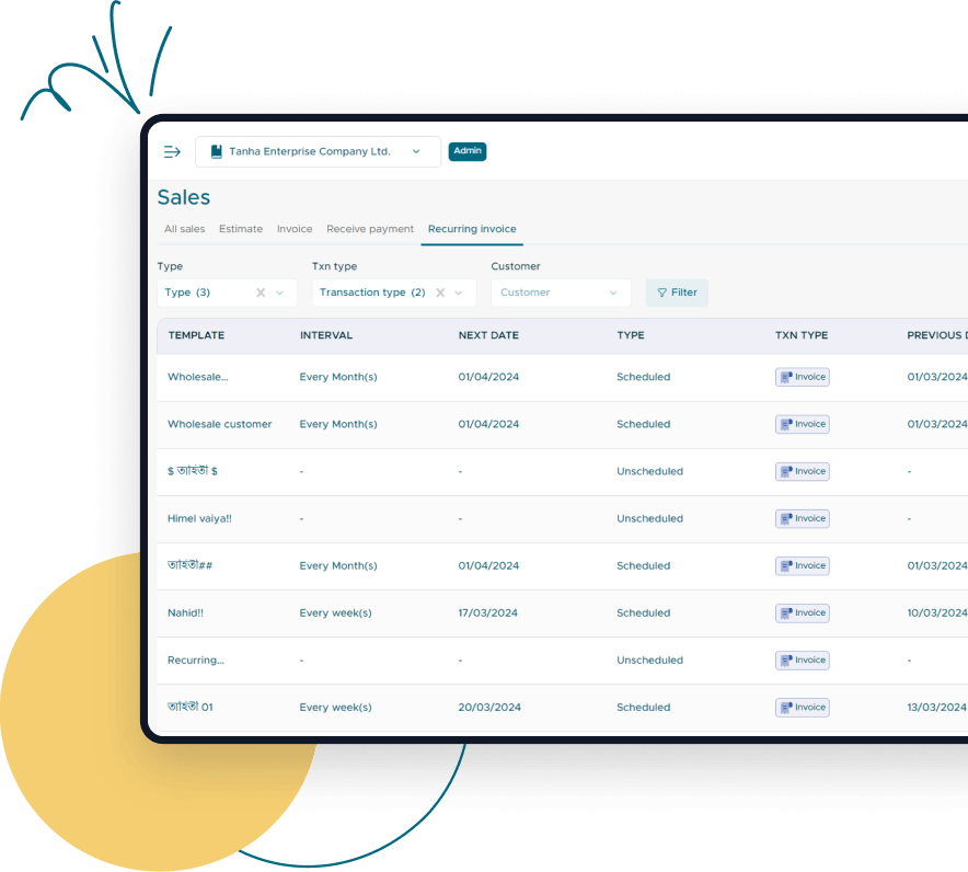 Recurring Invoices for Repeat Customers