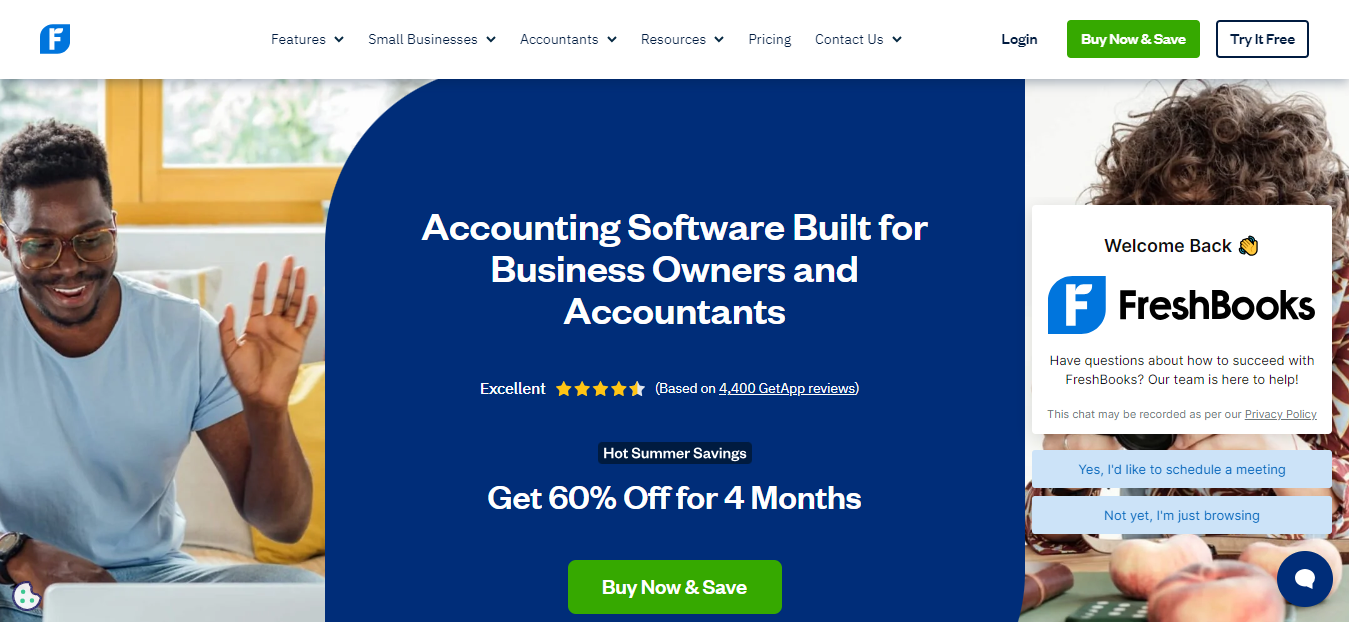 FreshBooks - Best for sole proprietors and freelancers